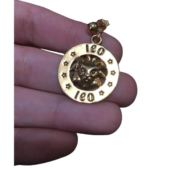 Leo astrology earrings - Picture 5 of 5